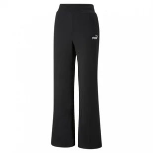 Damskie spodnie dresowe PUMA ESS+ Embroidery Wide Pants FL - Spodnie sportowe damskie - miniaturka - grafika 1