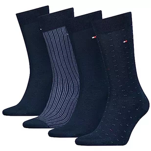 Tommy Hilfiger Prezent dla mężczyzn z cyny podkolanówki, granatowy, 40-42 EU - Skarpetki męskie - miniaturka - grafika 1