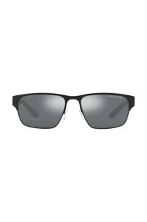 Okulary przeciwsłoneczne - Armani Exchange okulary przeciwsłoneczne męskie kolor czarny - grafika 1