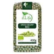 Ziarna i nasiona roślin strączkowych - BioLife - BIO Groch zielony cały - miniaturka - grafika 1