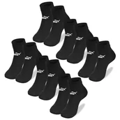 Skarpetki męskie - Puma Skarpety Męskie 3/4 Czarne 94710803 Bawełna 6 par Rozmiar 39/42 - miniaturka - grafika 1