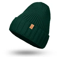 Czapki damskie - Nandy Czapka Zimowa Damska Męska Wywijana Gładka Beanie Ciepła Na Zimę - Czap-Wyw-Bis-But-Zie - miniaturka - grafika 1