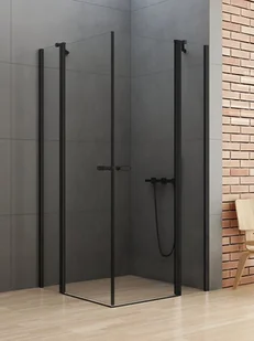 New Trendy Czarna kabina kwadratowa 80x80 K-4362 New Soleo Black - Kabiny prysznicowe New Trendy Czarna kabina kwadratowa 80x80 K-4362 New Soleo Black - Kabiny prysznicowe - miniaturka - grafika 1