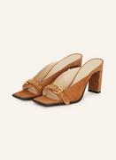 Moda i Uroda OUTLET - Wandler Mules Isa beige - miniaturka - grafika 1