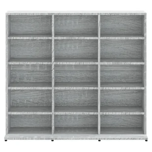 Szafka na płyty CD, szary dąb sonoma, 102 x 23 x 89,5 cm - Szafki biurowe - miniaturka - grafika 5
