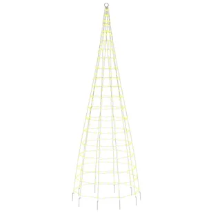 Choinka z lampek, na maszt, 550 ciepłych białych LED, 300 cm Lumarko! - Oświetlenie świąteczne - miniaturka - grafika 5