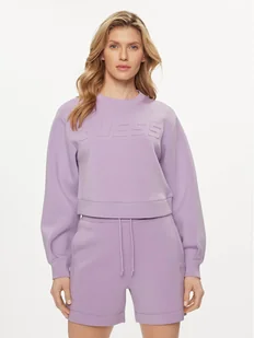 Guess Bluza Cindra V3BQ15 K7UW2 Fioletowy Regular Fit - Bluzy damskie - miniaturka - grafika 1