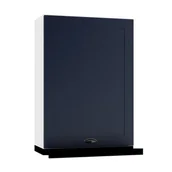 Szafki kuchenne - Szafka kuchenna wisząca z okapem 60 ADELE W60 SLIM/88 P/L granatowa mat/czarna - miniaturka - grafika 1