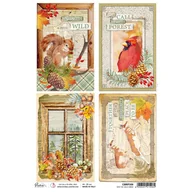 Decoupage - CB PAPIER RYŻOWY A4 INTO THE WILD CARDS - miniaturka - grafika 1