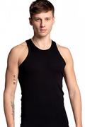 Koszulki męskie - Lama M 4002TT02 czarna koszulka męska - miniaturka - grafika 1