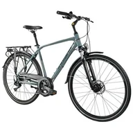 Rowery - Rower trekkingowy INDIANA X-Road 4.0 M19 28 cali męski Ciemno-szary - miniaturka - grafika 1