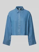 Bluzki damskie - Bluzka koszulowa o kroju regular fit z rękawami kimono model ‘CHARIS’ - miniaturka - grafika 1