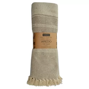 Koc 150 x 200 Bawełniany Boho Aredo 11 Beż - Koce - miniaturka - grafika 1