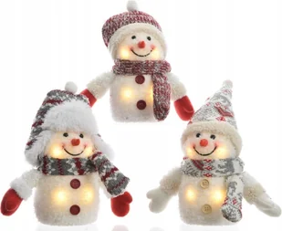 Figurka Świąteczna Led Bałwan 15 Cm - Ozdoby bożonarodzeniowe - miniaturka - grafika 1