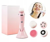 Szczoteczki do twarzy - SZCZOTECZKA ELEKTRYCZNA SONICZNA DO TWARZY 4W1 - miniaturka - grafika 1