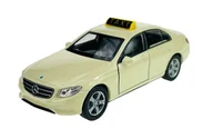 Samochody i pojazdy dla dzieci - WELLY 2016 MERCEDES-BENZ KLASA E W213 TAXI 1:34 SAMOCHÓD NOWY METALOWY MODEL - miniaturka - grafika 1