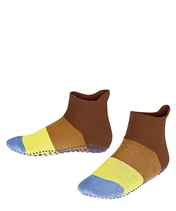 FALKE Uniseks dziecięce skarpety domowe Colour Block bawełna antypoślizgowe wypustki 1 para, brązowe (Rust 5141), 39-42, brązowy (Rust 5141), 39-42 - Skarpetki damskie - miniaturka - grafika 1
