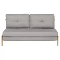 Sofy i kanapy - Beliani Sofa rozkładana tapicerowana jasnoszara EDLAND - miniaturka - grafika 1