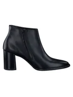 Kozaki damskie - Paul Green Skórzane botki w kolorze czarnym - miniaturka - grafika 1