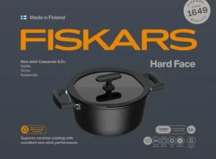 FS.GARNEK 3,5 L Z POWŁOKĄ NIEPRZYWIERAJĄCĄ I Z POKRYWKĄ HARD FACE - Garnki - miniaturka - grafika 1