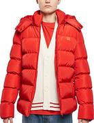 Kurtki męskie - Urban Classics Męska kurtka puchowa z kapturem, kurtka zimowa, pikowana kurtka z podszewką z odpinanym kapturem w wielu kolorach, rozmiary S - 5XL, Hugered, S - miniaturka - grafika 1