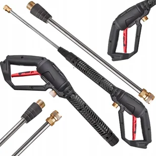 Myjka ciśnieniowa Rosfix Pistolet do myjki ciśnieniowej Pro Clean Gun PCG1 z przyłączem M22x1,5 trzpień 14mm + lanca szybkozłą - Akcesoria do myjek - miniaturka - grafika 1