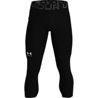 Spodnie sportowe męskie - Legginsy męskie Under Armour HeatGear 3/4 Legging Black M - miniaturka - grafika 1