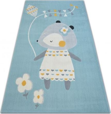 Dywany Łuszczów Dywan PASTEL 18403/032 - MYSZKA niebieski, 120x170 cm