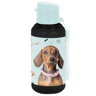Bidon szkolny na napoje butelka na wodę Piesek Jamnik 500 ml BPA FREE - Bidony dla dzieci - miniaturka - grafika 1