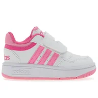 Buty dla dziewczynek - Buty dziecięce adidas Hoops 3.0 CF I IG3719 - białe - miniaturka - grafika 1