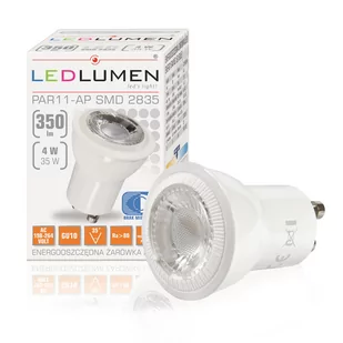 Żarówka LED PAR11-AP GU10 230V 4W LED 35 st. CCD biała neutralna - Żarówki LED - miniaturka - grafika 1