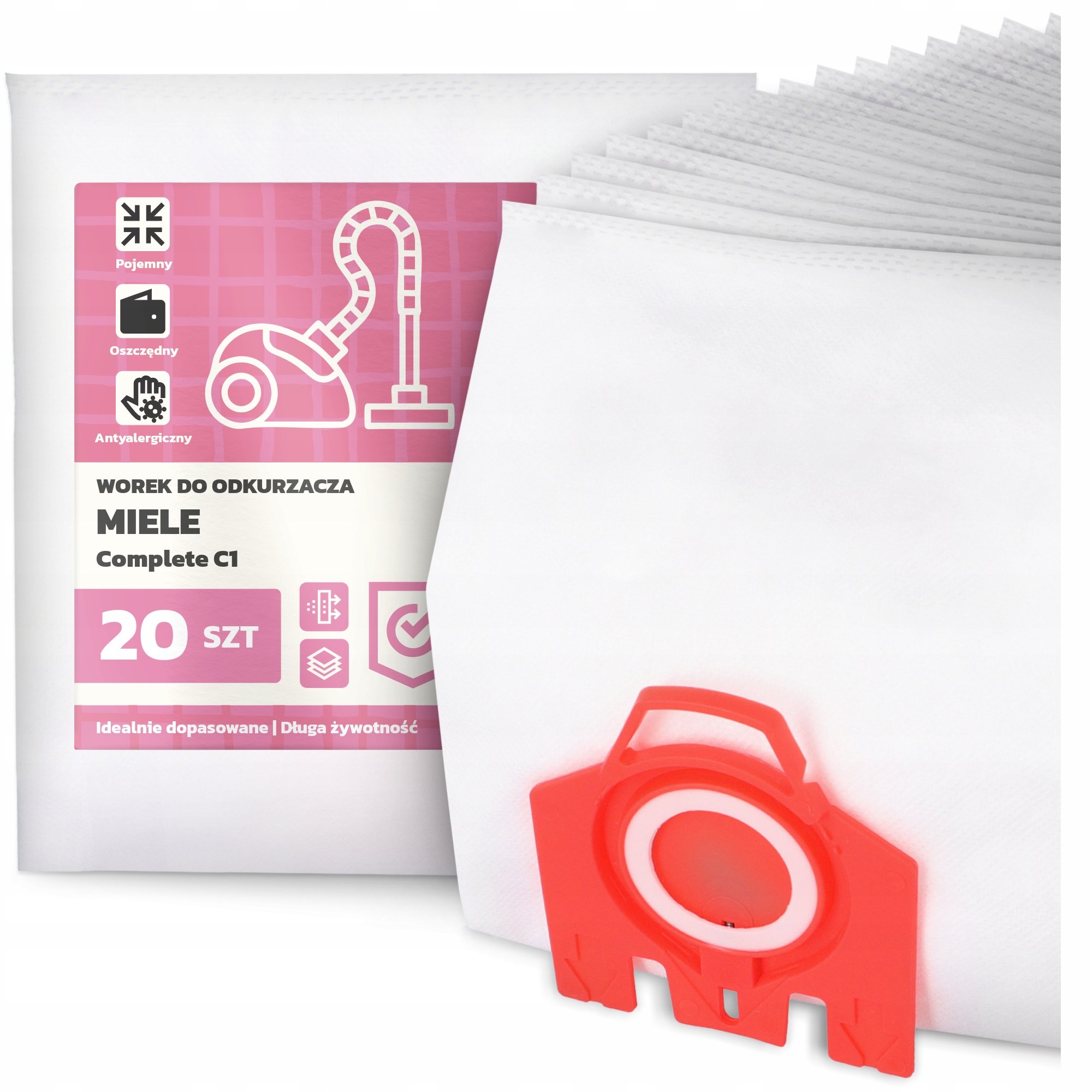 20x Worek do Odkurzacza Miele Complete C1 Syntetyczny Duży Torba Worki G9