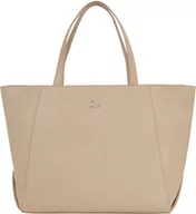 Torebki damskie - Calvin Klein Damskie RE-Lock Seasonal Shopper LG Bags, Silver Mink, Szary, Srebrna norka - miniaturka - grafika 1