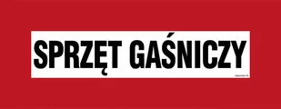 BC113 SPRZĘT GAŚNICZY, PN - PŁYTA PCV 1MM; (540X210MM) - Systemy ekspozycyjne i znaki informacyjne - miniaturka - grafika 1