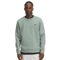 Bluzy męskie - Męska bluza dresowa nierozpinana bez kaptura Under Armour UA Unstoppable Flc Crew Eu - zielona - miniaturka - grafika 1