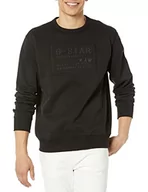 Bluzy męskie - G-STAR RAW Męska bluza z długim rękawem, czarna (dk Black A971-6484), M, czarny (Dk Black A971-6484), M - miniaturka - grafika 1