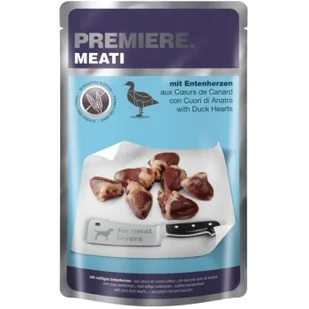 PREMIERE Meati Pouch Adult Kacze serca 20x500 g - Mokra karma dla psów - miniaturka - grafika 1