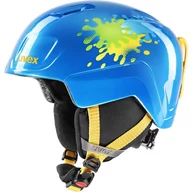 Kaski narciarskie - Uvex Heyya Helmet Kids, niebieski/żółty 46-50cm 2021 Kaski narciarskie S5662524001 - miniaturka - grafika 1