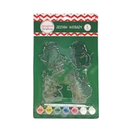 Zabawki kreatywne - Creative Christmas, Witraż, 4 sztuki - miniaturka - grafika 1