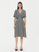 Sukienki - Fracomina Sukienka codzienna FR25SD2012W413O9 Czarny Regular Fit - miniaturka - grafika 1