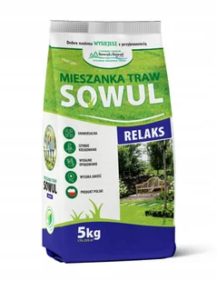 Mieszanka traw Relaks, 5 kg, Sowul & Sowul - Nasiona i cebule - miniaturka - grafika 1