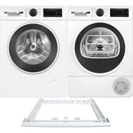 Zestawy AGD - Zestaw AGD Bosch Serie 6 Pralka WGG254ZGPL 10kg + Suszarka WQG233DGPL 8kg + Łącznik WTZ27410 - miniaturka - grafika 1