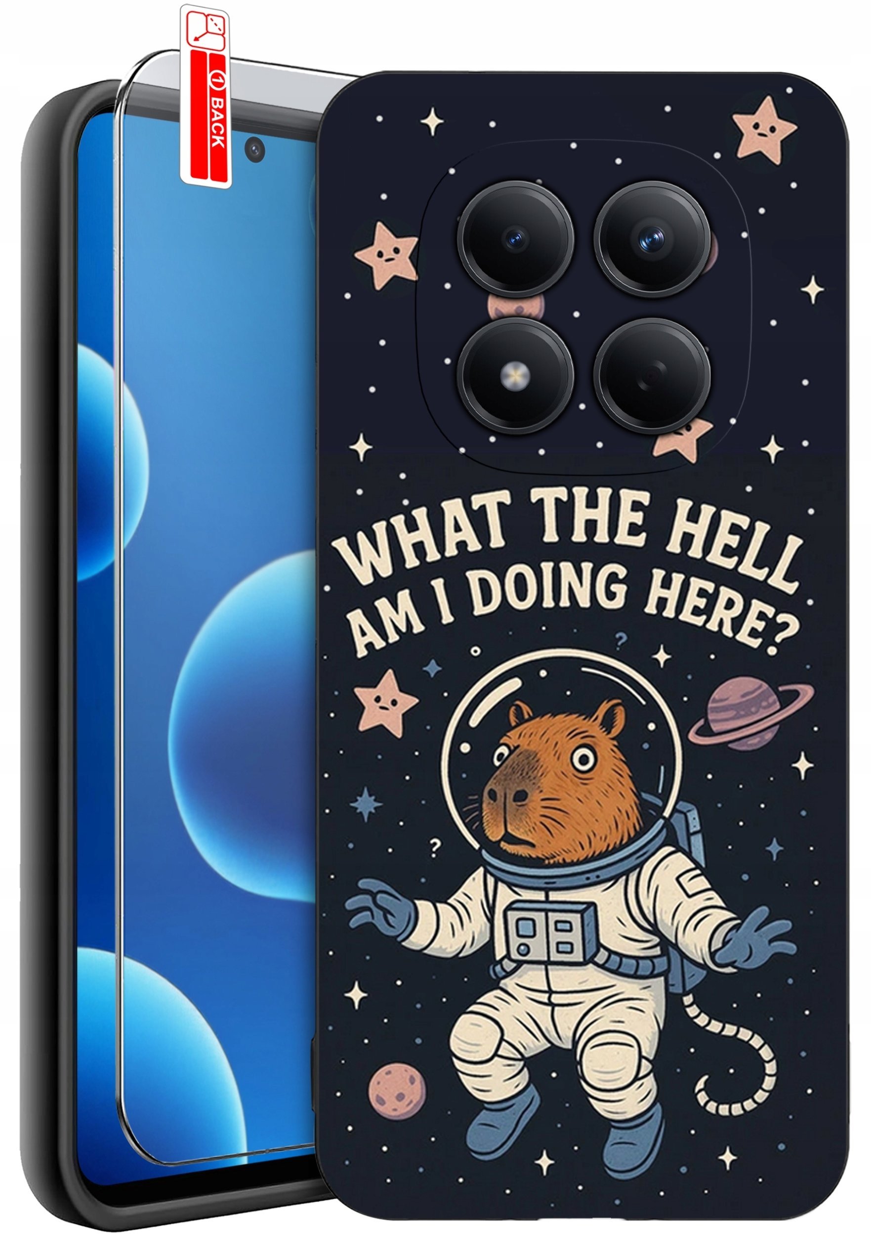 krainaGSM ETUI do Xiaomi Redmi Note 15 Pro 4G WZORY SILIKONOWE MATT CASE + SZKŁO