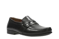 Półbuty męskie - Claude Aston [black leather] - rozmiar 48 - miniaturka - grafika 1