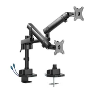 Uchwyty do monitorów - Uchwyt na dwa monitory Spacetronik SPA-H120 z długimi ramionami 514 mm do biurka - miniaturka - grafika 1