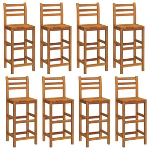 9-cz. zestaw barowych mebli ogrodowych, lite drewno akacjowe - Meble ogrodowe - miniaturka - grafika 6