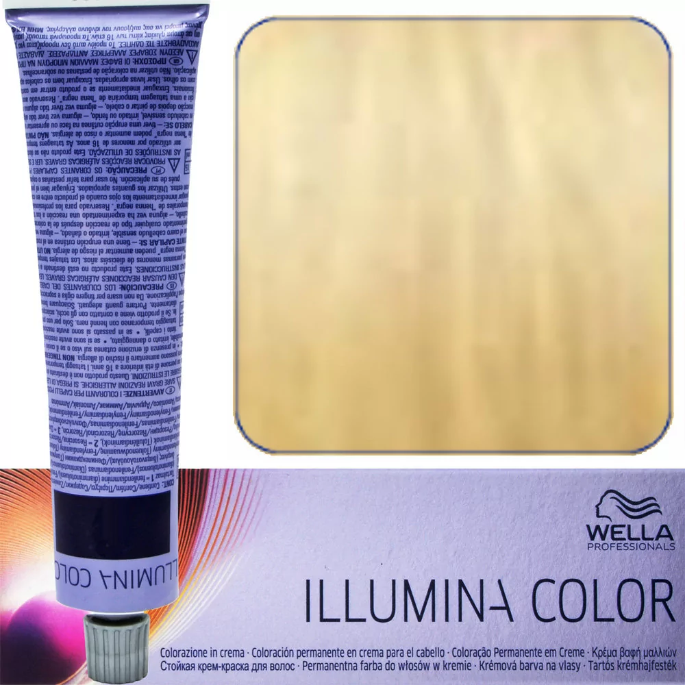 Wella Illumina Color 10/38 Bradzo, bardzo jasny blond złoto-perłowy