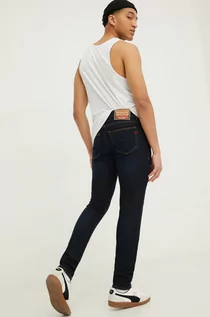 Spodnie męskie - Diesel jeansy męskie kolor granatowy - grafika 1