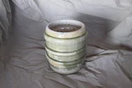 Kubki - Kubek Ceramiczny Beczółka zielony idealny na kawę, herbatę i nie tylko! - miniaturka - grafika 1