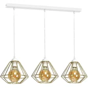 Lampy sufitowe - Milagro Lampa wisząca LUPO WHITE/GOLD 3xE27 MLP6267 - miniaturka - grafika 1